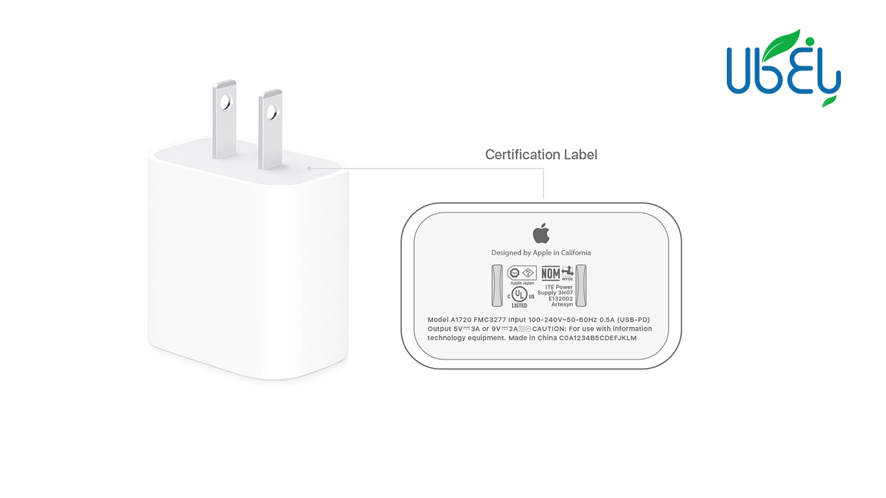 آداپتور فست شارژ اپل 18 وات