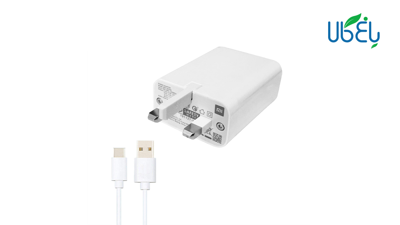 شارژر دیواری اورجینال شیائومی مدل MDY-09-EM به همراه کابل تبدیل USB-C