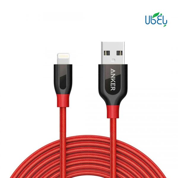 کابل تبدیل USB به لایتنینگ انکر مدل +A8121H22 PowerLine طول 90cm