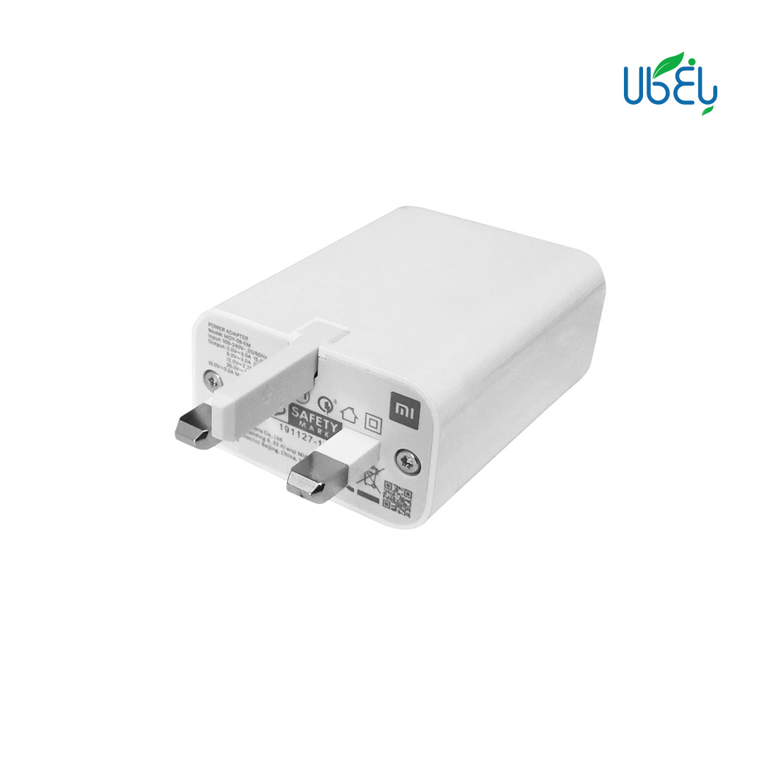 شارژر دیواری اورجینال شیائومی مدل MDY-09-EM به همراه کابل تبدیل USB-C