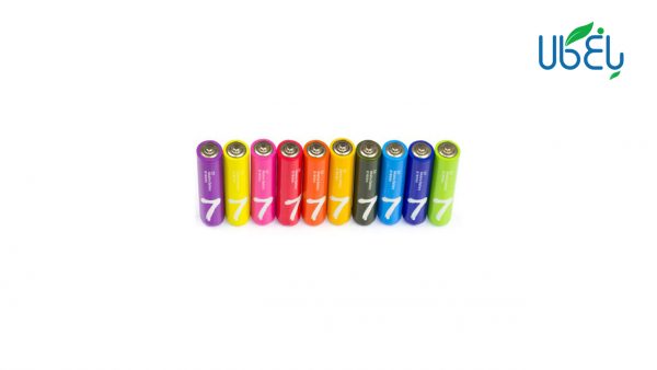 باتری نیم قلمی رنگین کمانی شیائومی بسته ده تایی-Xiaomi Rainbow Zi7 AAA 1.5 V Battery Pack Of 10