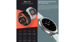 ساعت هوشمند Mibro Air مدل XPAW001