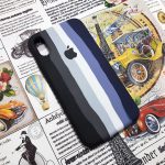 قاب سیلیکونی رنگین کمانی محافظ لنزدار برای گوشی‌ اپل iphone 12 promax