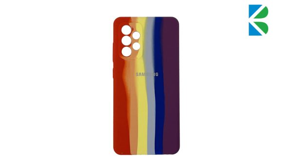 قاب سیلیکونی رنگین کمانی محافظ لنزدار برای گوشی‌ سامسونگ A52/A52S