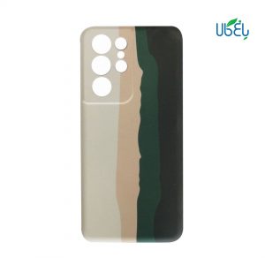 قاب سیلیکونی رنگین کمانی محافظ لنزدار برای گوشی‌ سامسونگ S21 Ultra