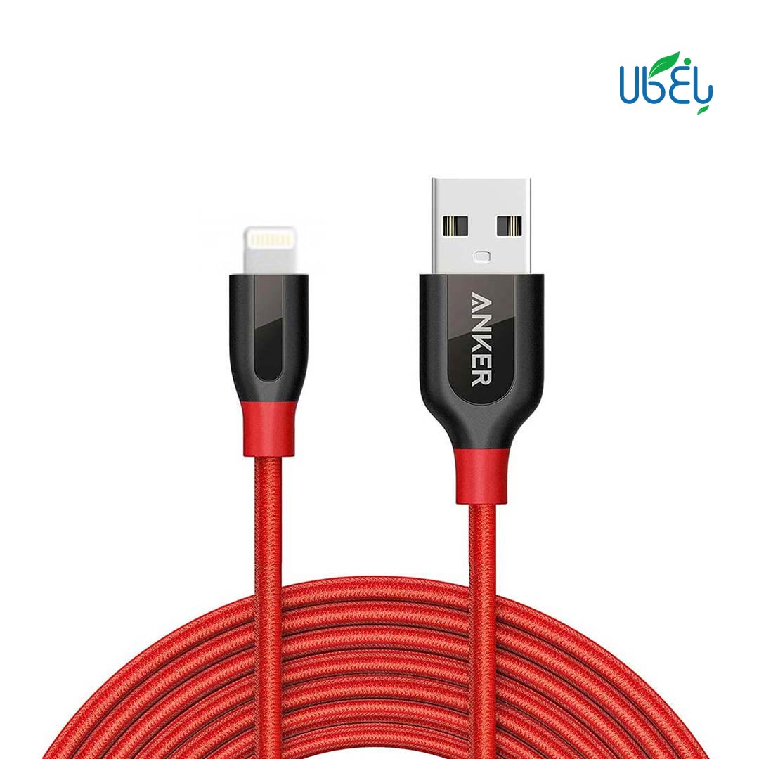 کابل تبدیل USB به لایتنینگ انکر مدل +A8122 PowerLine طول 1.8m