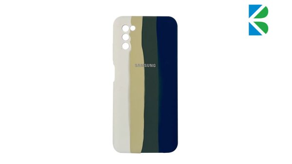 قاب سیلیکونی رنگین کمانی محافظ لنزدار برای گوشی‌ سامسونگ A03S