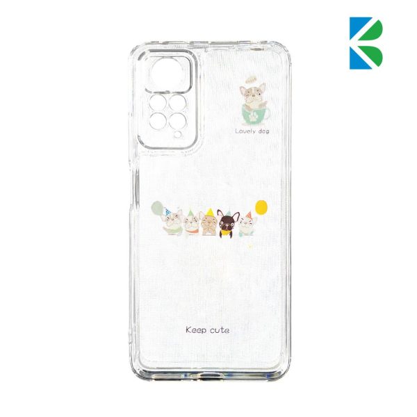 قاب ژله ای شفاف طرح دار محافظ لنزدار مناسب سامسونگ مدل mi note 11/11s