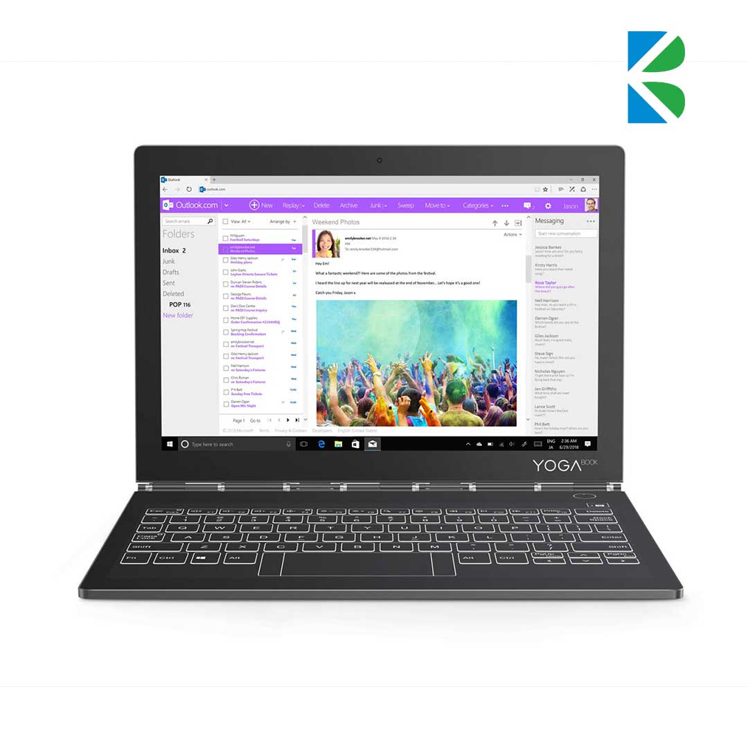 تبلت لنوو مدل Yoga Book C930 YB-J912F ظرفیت 256/4 گیگابایت تبلت لنوو مدل Yoga Book C930 YB-J912F ظرفیت 256/4 گیگابایت