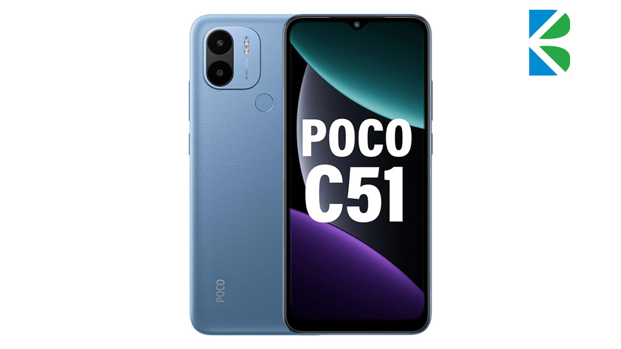 گوشی شیائومی Poco C51 با ظرفیت 64/4GB دو سیم کارت (پک و رام گلوبال)