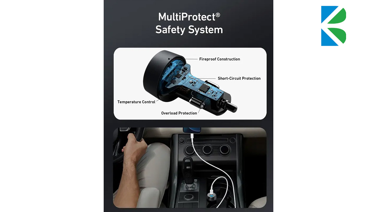 شارژر فندکی انکر ANKER PowerDrive PD+ 2 A2732 35W