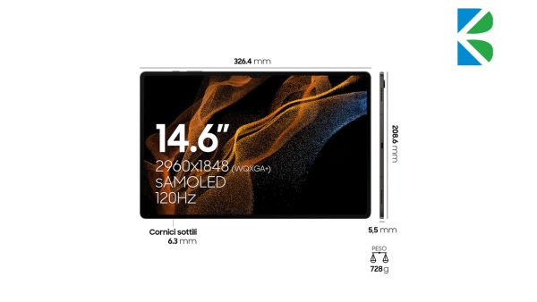 تبلت سامسونگ (Galaxy Tab S8 Ultra 5G (X906 ظرفیت 256/12GB ویتنام